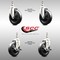 Service Caster 5 Inch 316SS Soft Rubber Wheel Swivel 12mm Threaded Stem Caster Brakes, 2PK SCC-SS316TS20S514-SRS-M1215-2-TLB-2 - alternate 5